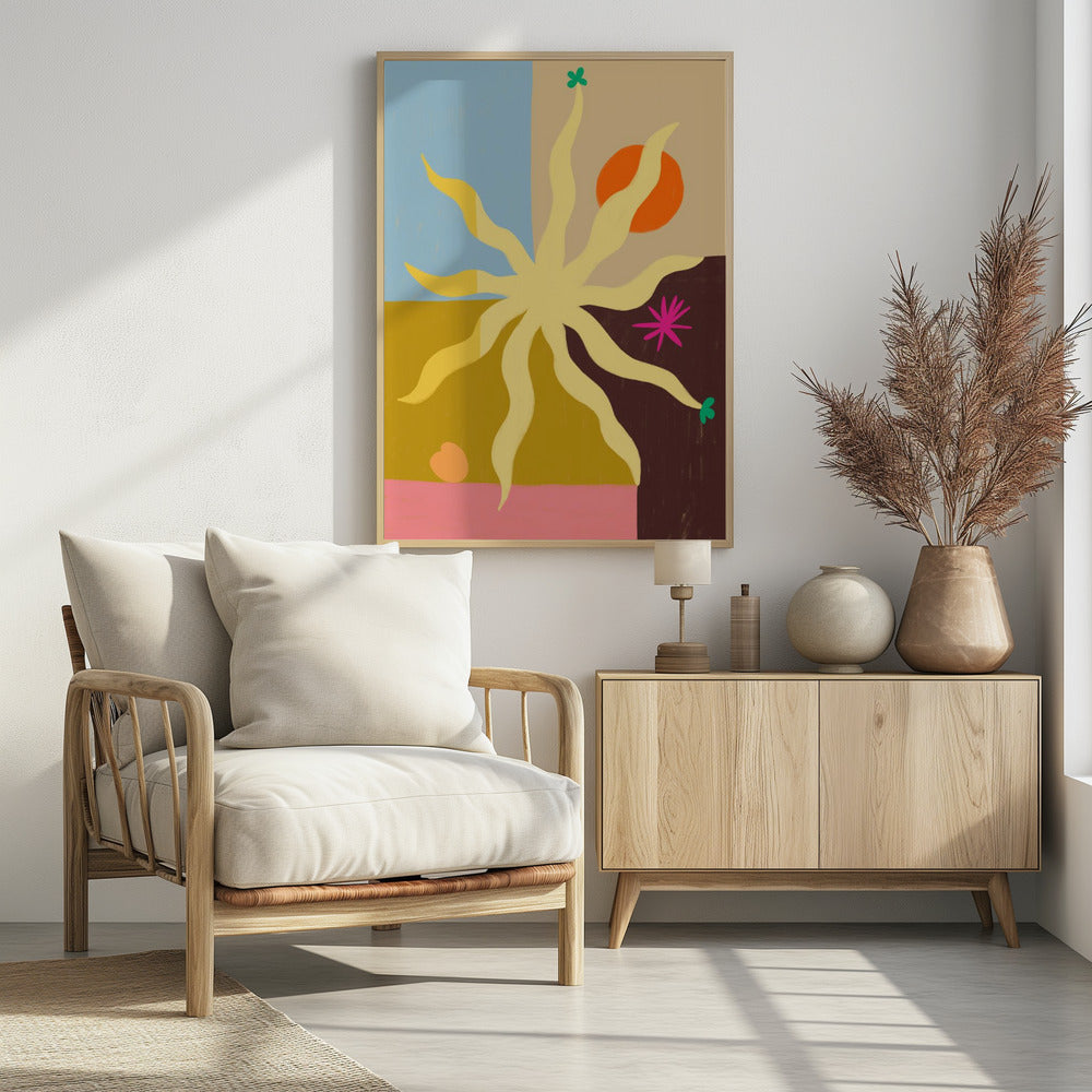 De zon, de vrucht en de bloem | Poster