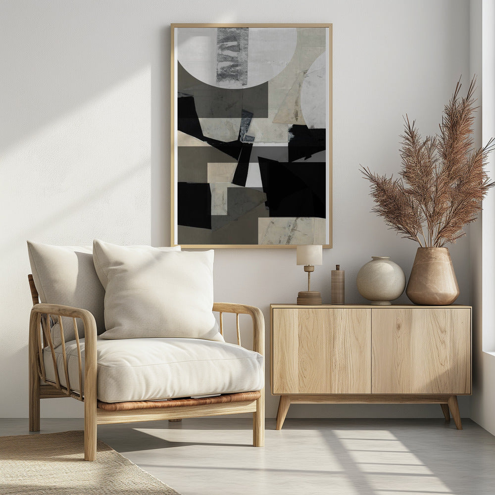 Monochrome compositie nr. 1 | Poster