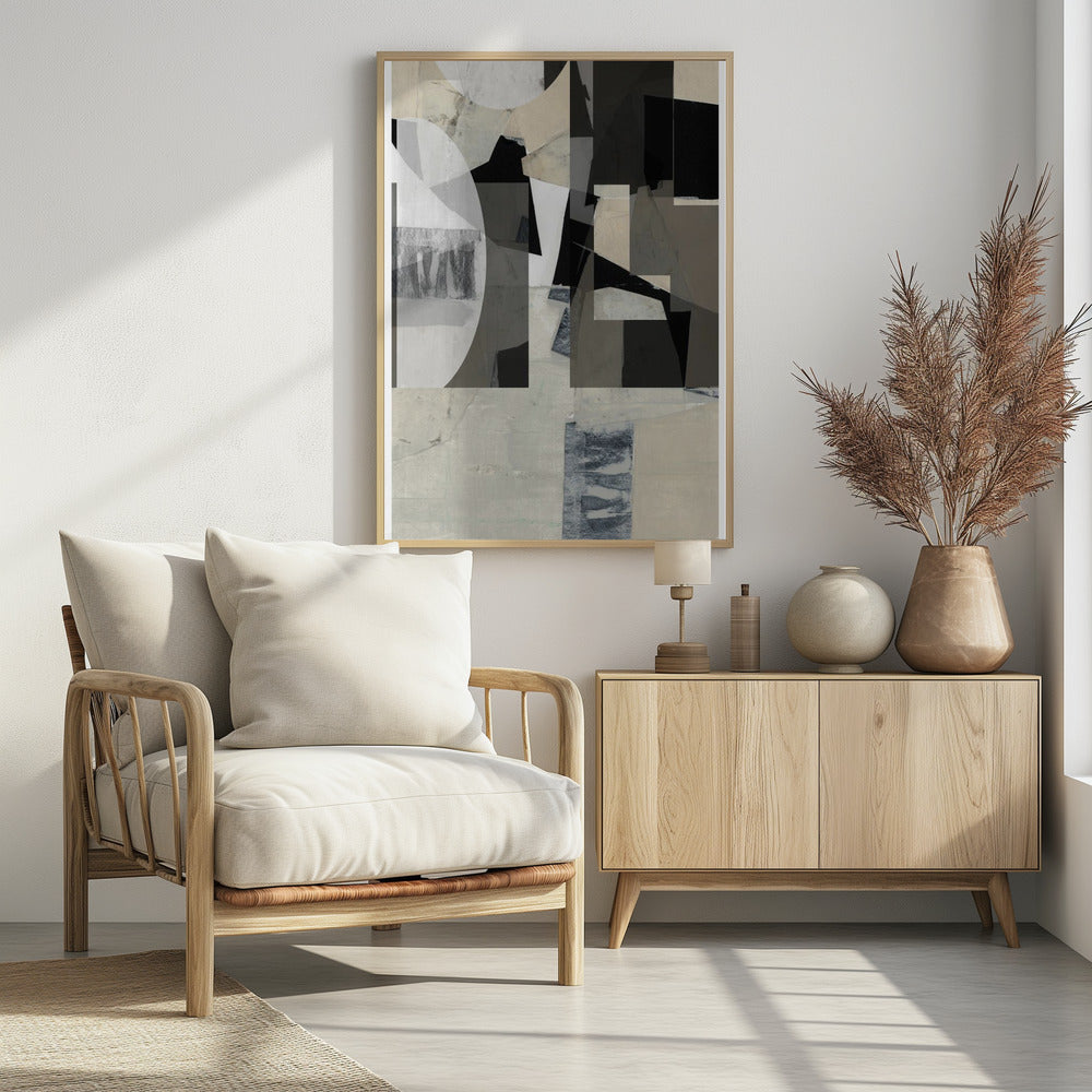 Monochrome compositie nr. 2 | Poster