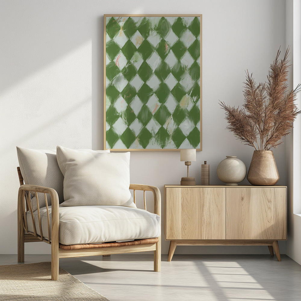 Groene diamanten | Poster