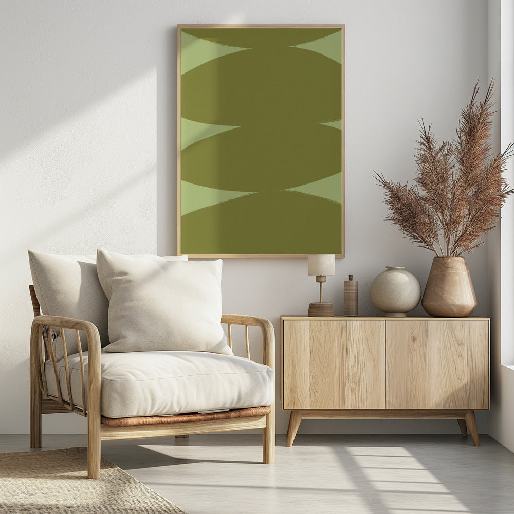 Groene Harmonievormen | Poster