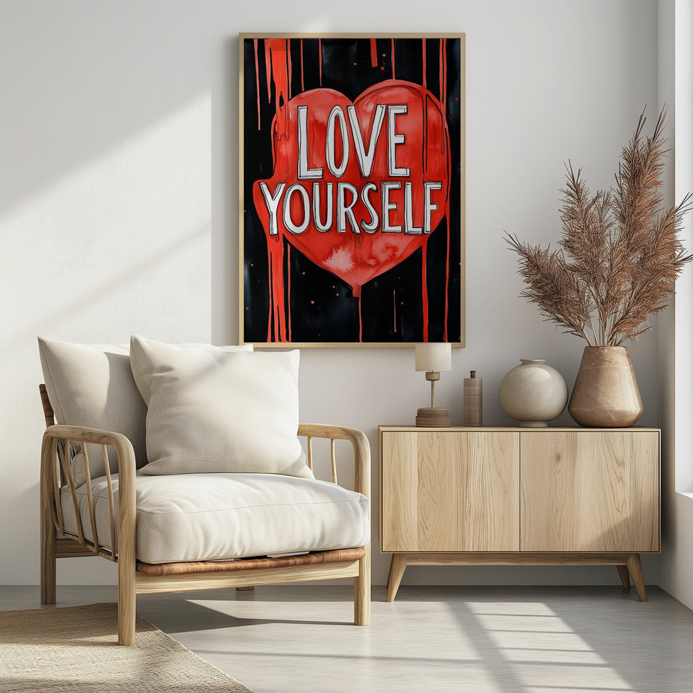 Houd van jezelf poster | Poster
