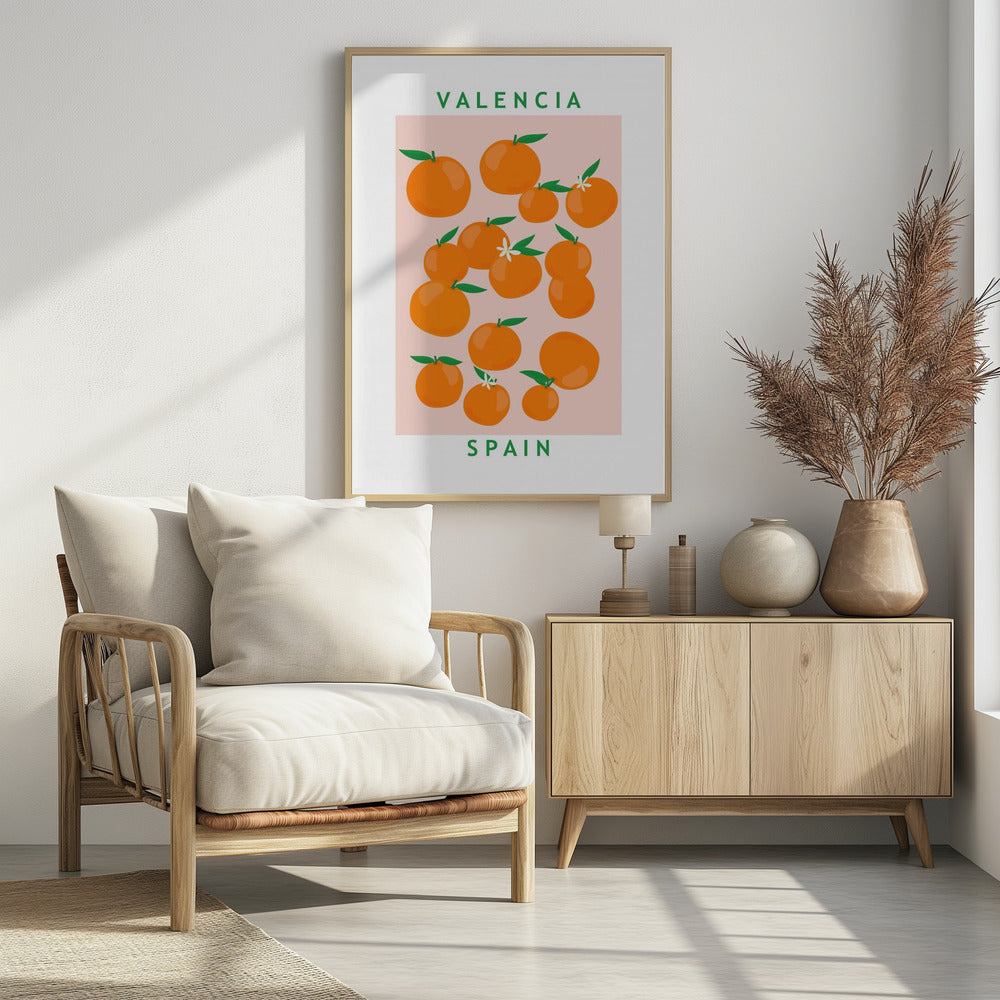 Bloemenmarkt Sinaasappels | Poster