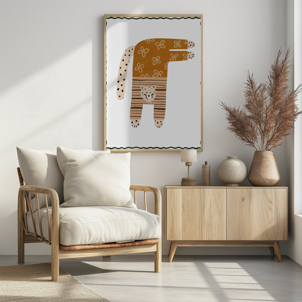 Speelse Cheetah | Poster