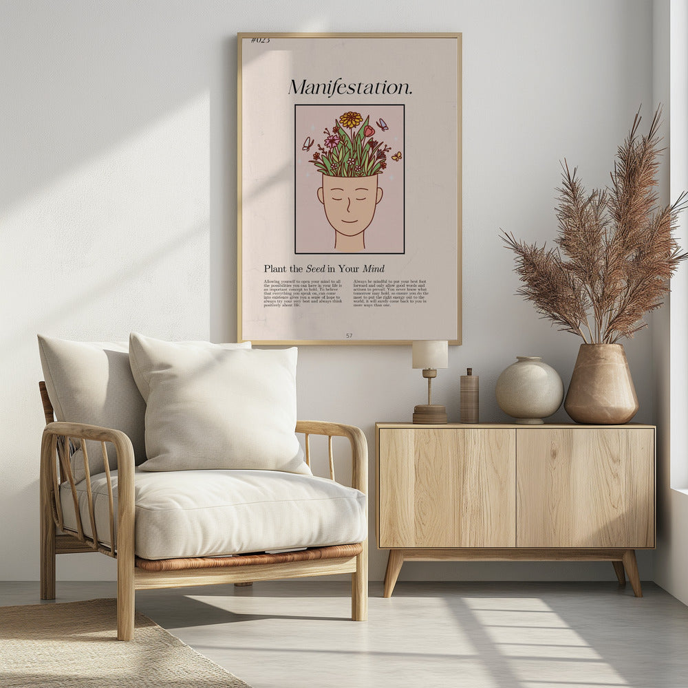 Manifestatie met een serene figuur | Poster