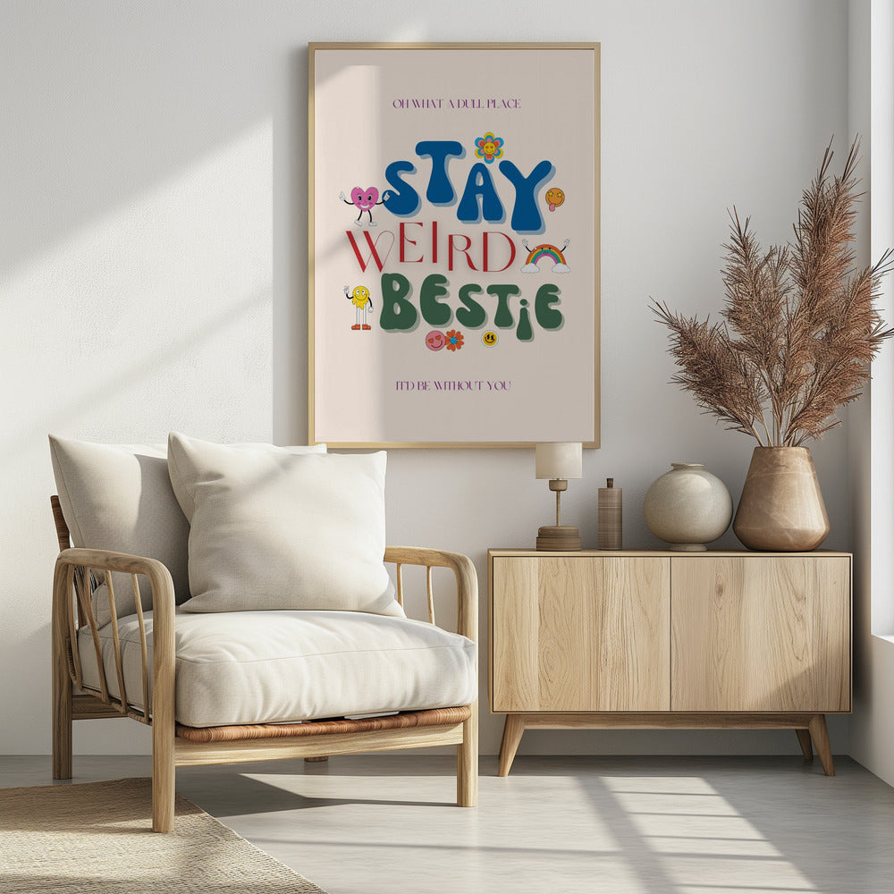 Levendige vriendschapsvibes | Poster