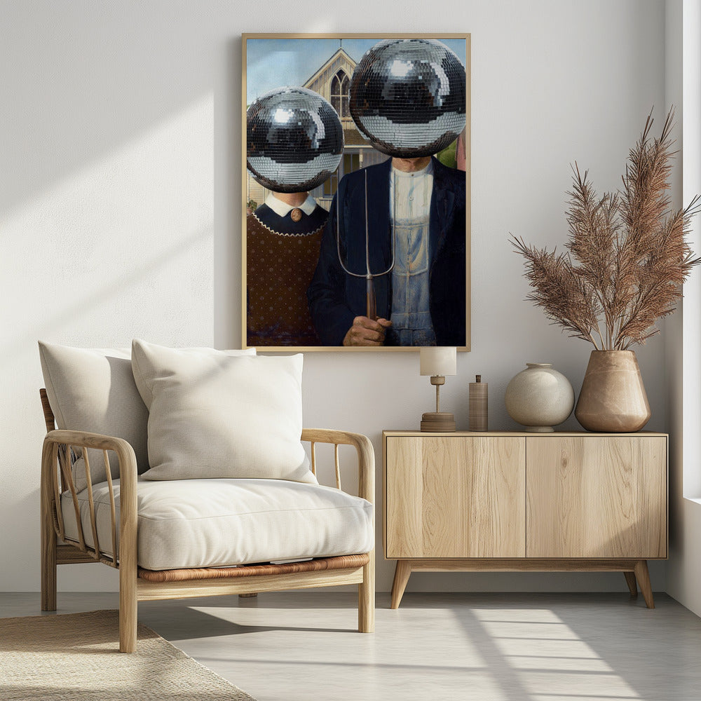 American Gothic with Disco | Poster