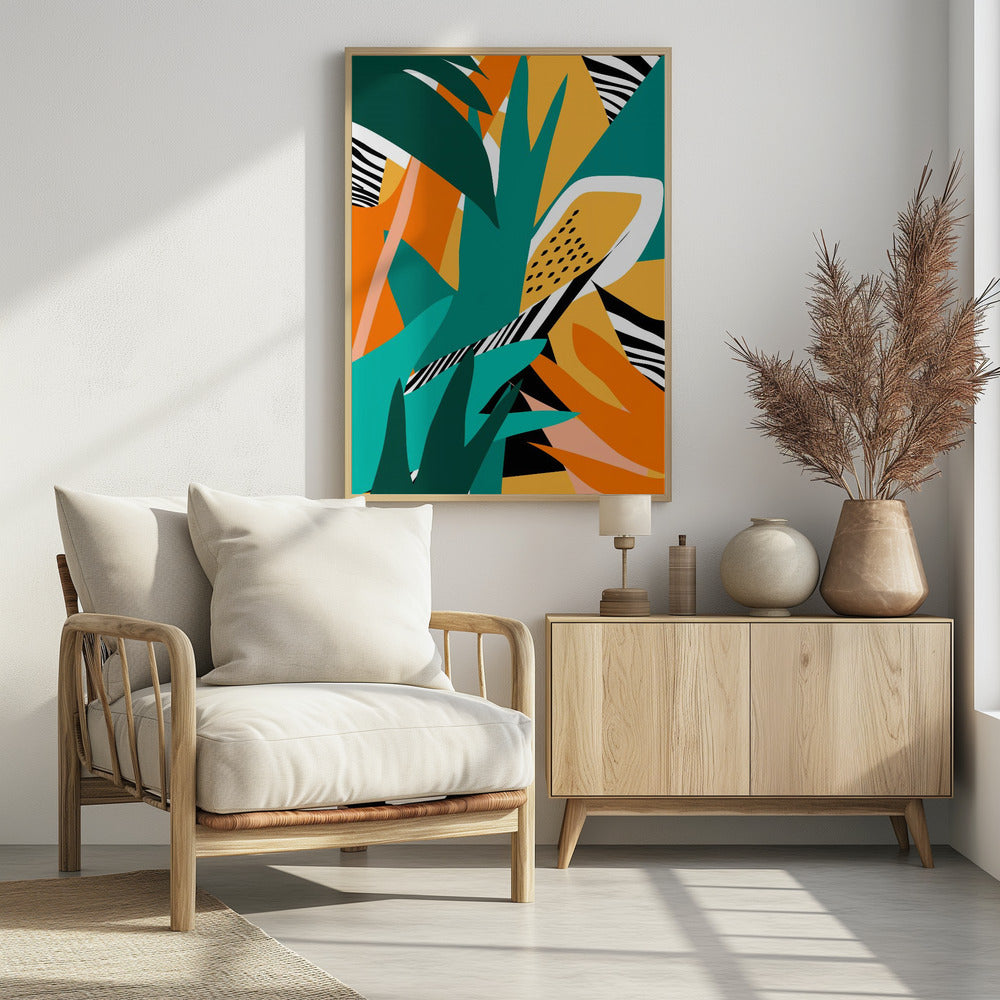 Jungle abstracte vorm | Poster
