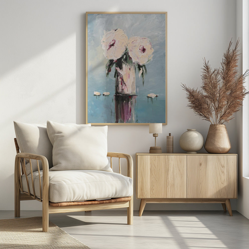 Witte rozen | Poster