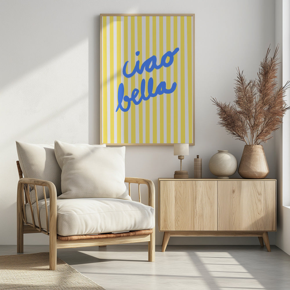 Felgekleurde begroetingsstrepen | Poster