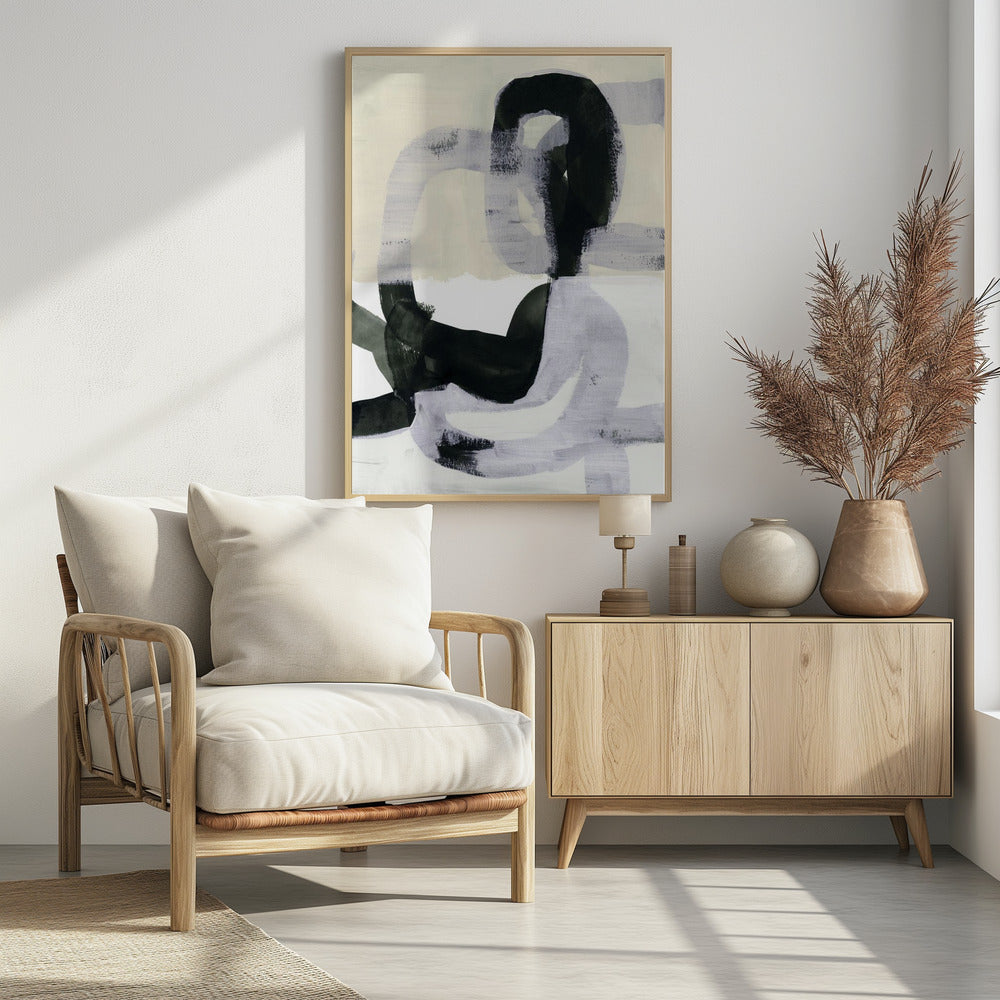 Zwart-wit gebaren | Poster