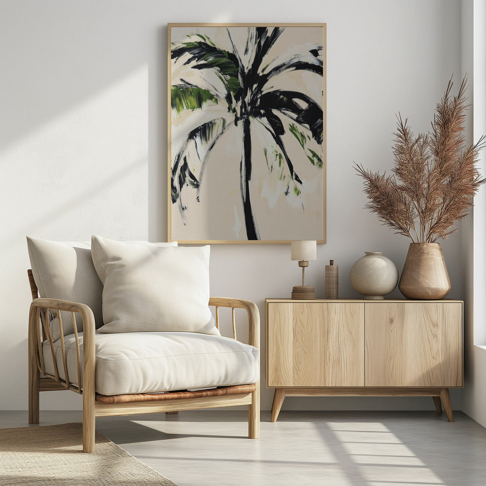Abstracte palmboom | Poster
