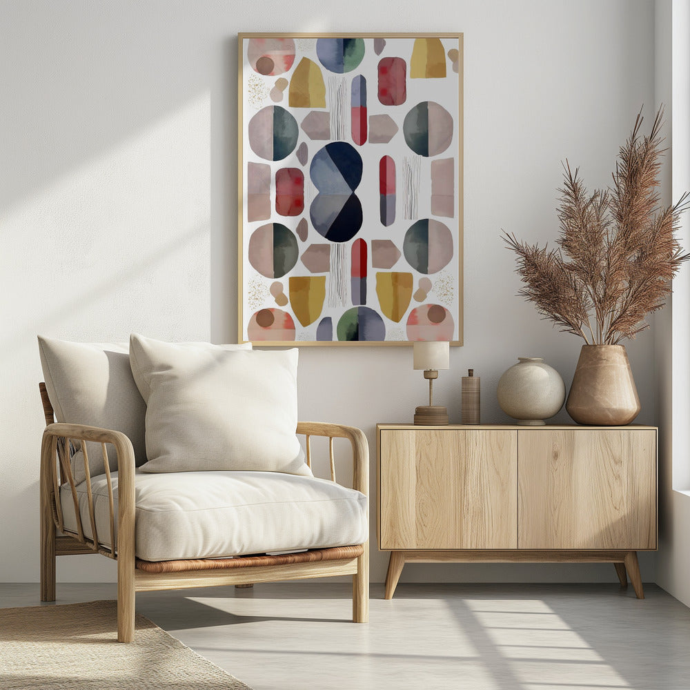 Abstracte geometrische vormen | Poster