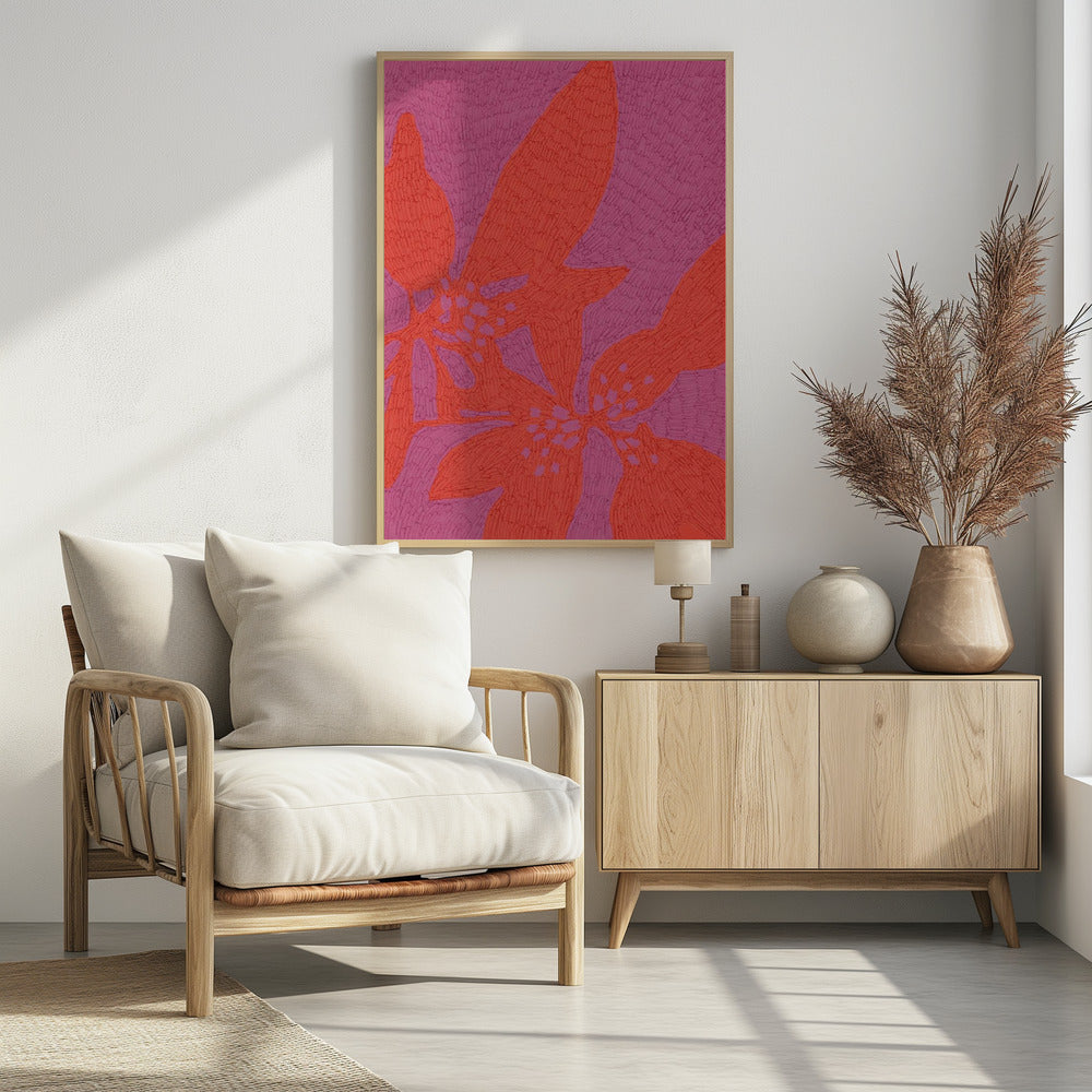 Levendige Bloemblaadjesdans | Poster