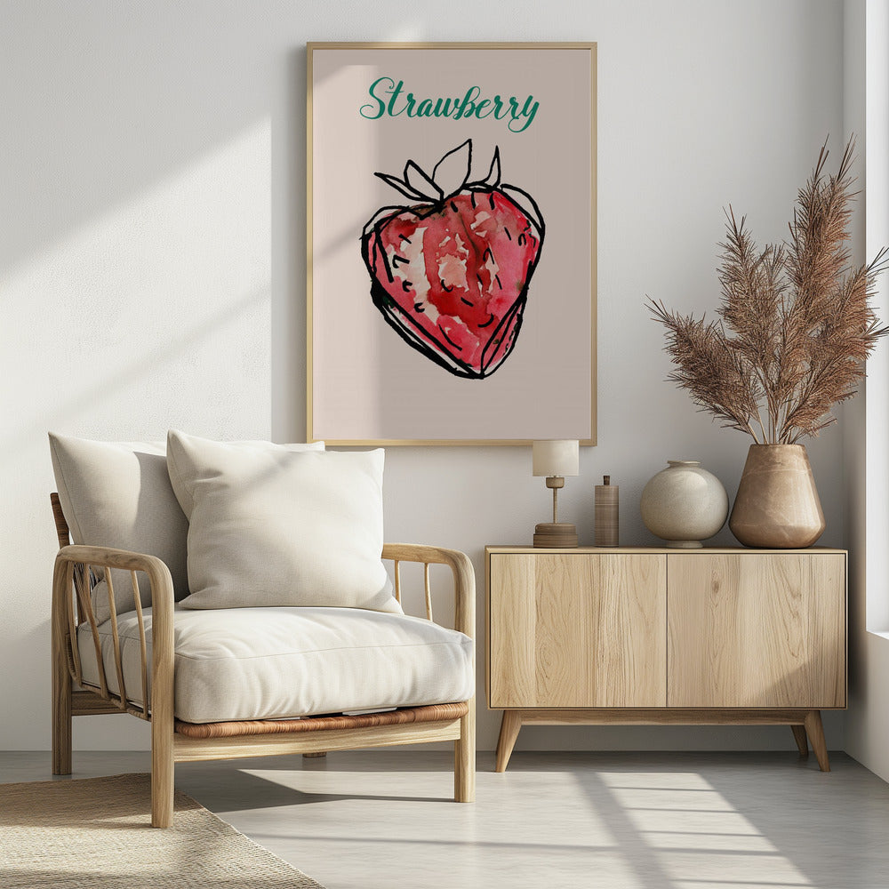 Aardbeiencharme | Poster