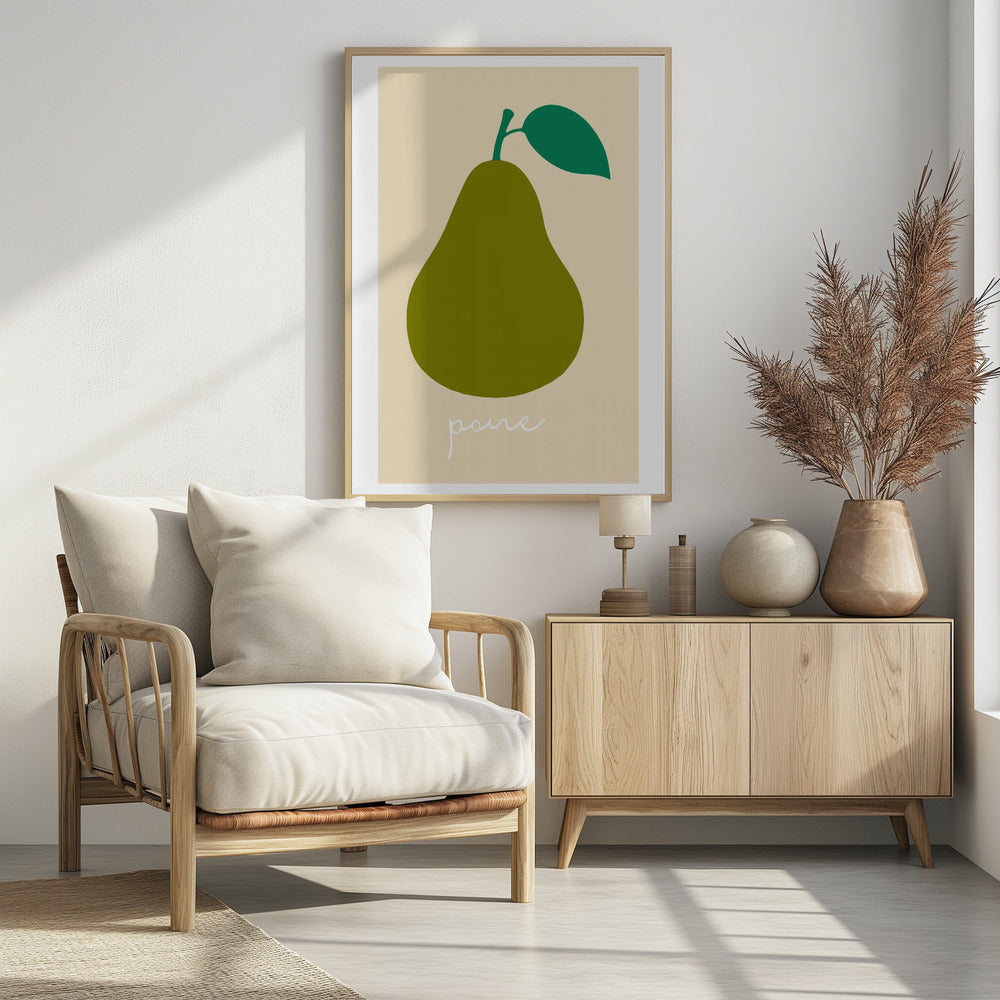 La Poire (donkergroen) | Poster