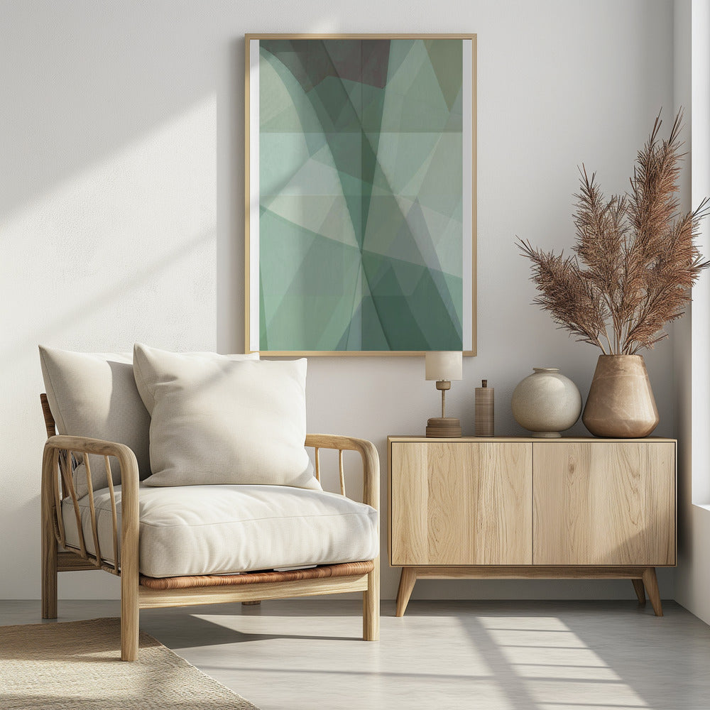 Groene Facetten | Poster