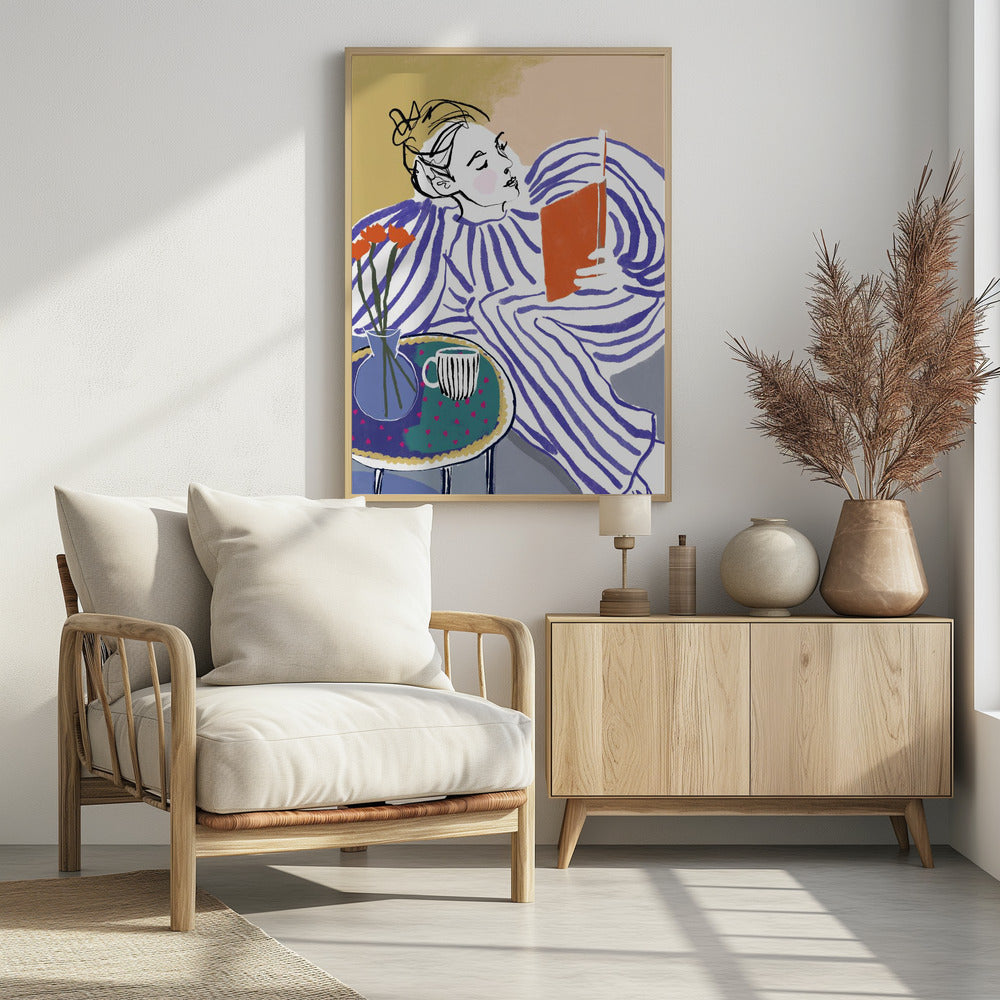 Gezellige leeshoek | Poster