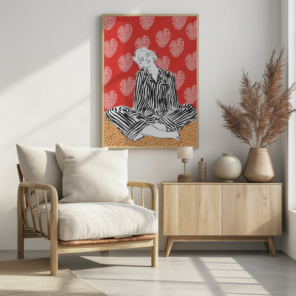 Sereniteit in strepen | Poster