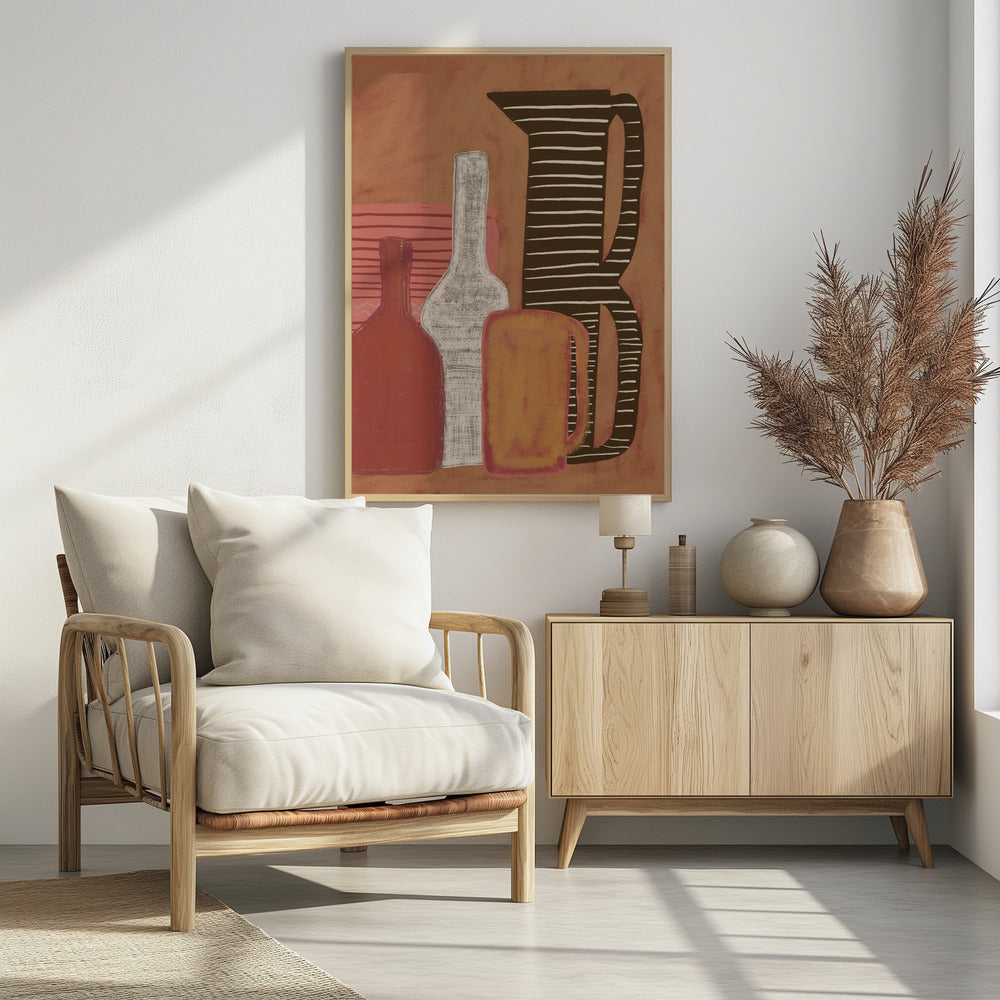 Kruiken en flessen | Poster