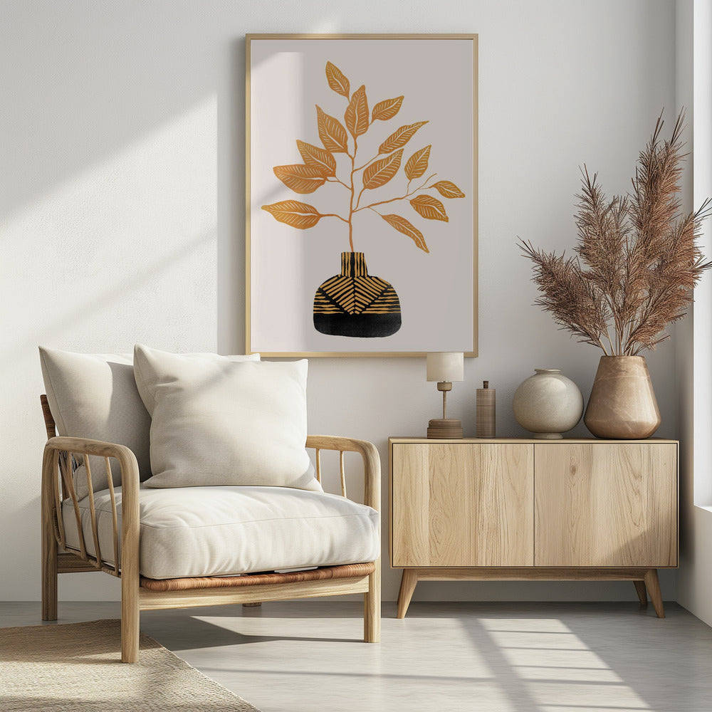 Tribal Vase By Catsanddotz 32 X 40 Inches | Poster