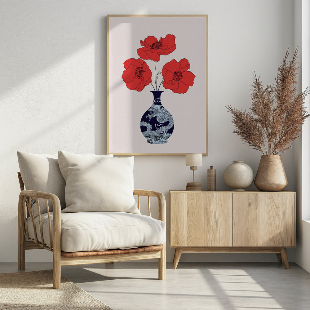 Drie klaprozen | Poster