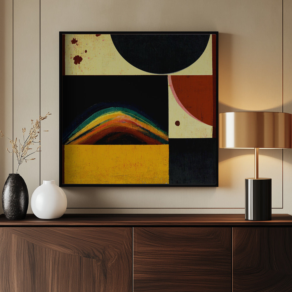 Abstracte zonsverduistering | Poster