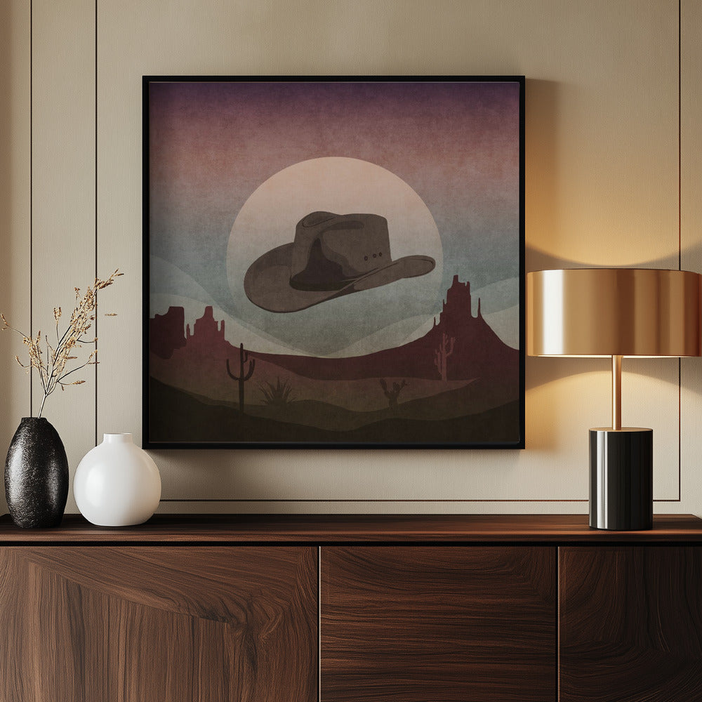 Woestijn Cowboy Droom | Poster