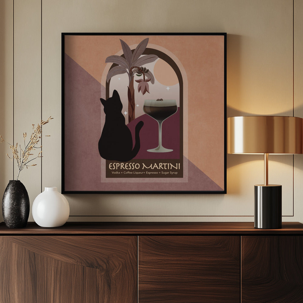 Maanverlichte espresso | Poster