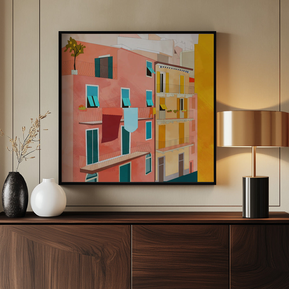 Little Italy-huisjes | Poster