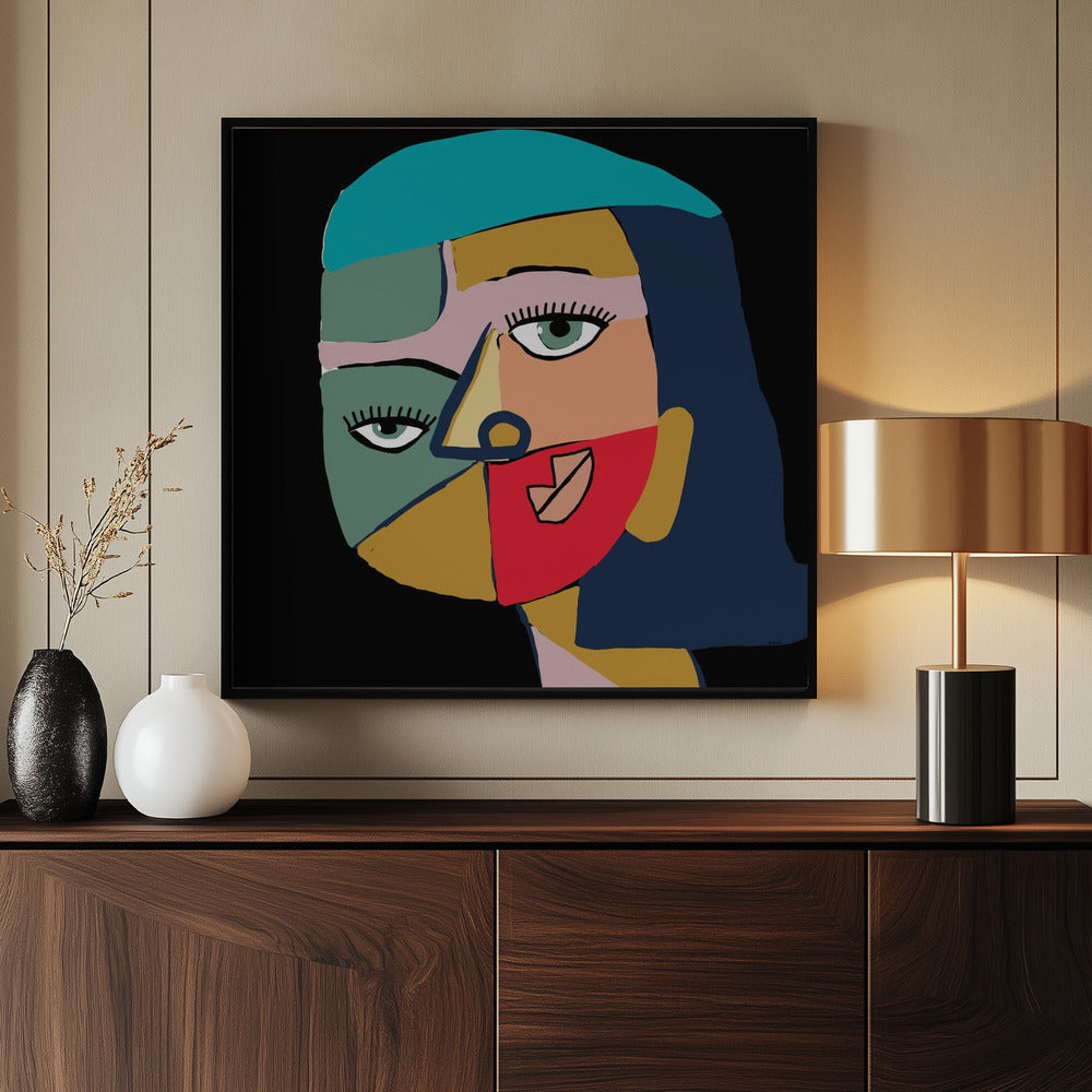 Gezicht van een vrouw | Poster