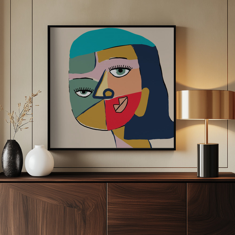 Gezicht van een vrouw | Poster