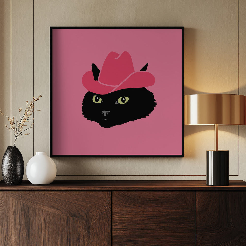 Marcy de schattige cowgirlkat | Poster
