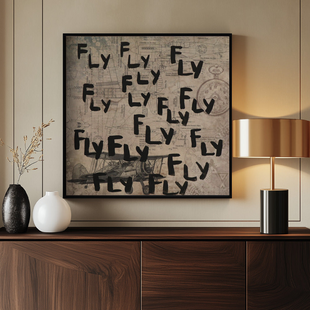 letterkunst [vlieg] | Poster