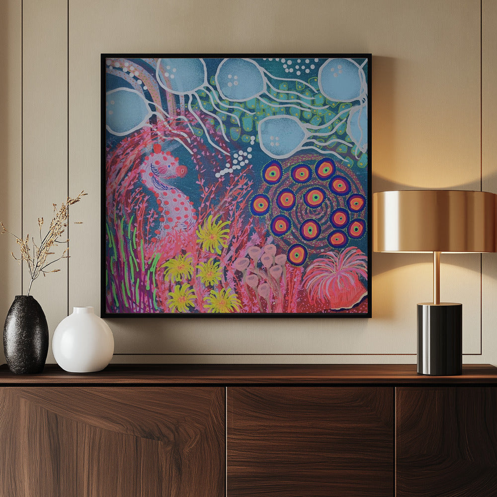 Zeepaardje in het regenwoud van de zee | Poster