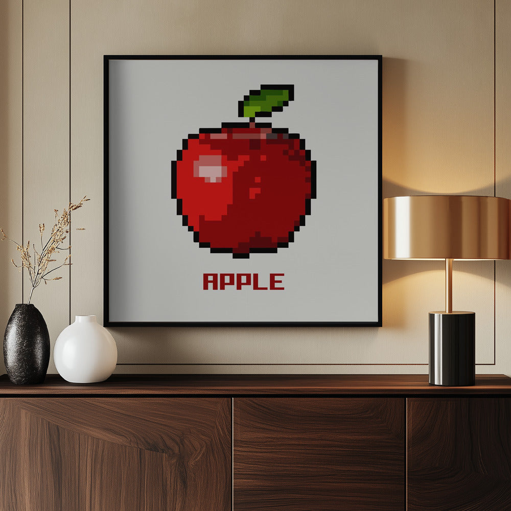 Pixel Fruit - Appel | Poster