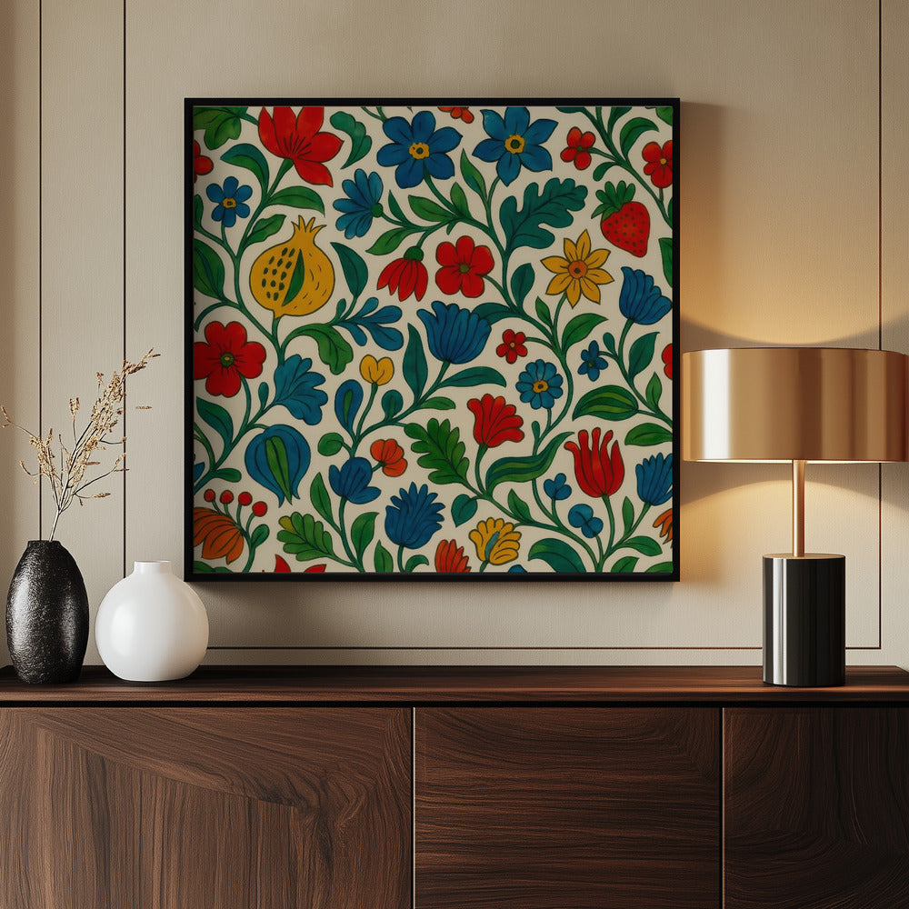 Bloeiende bloemensymfonie | Poster