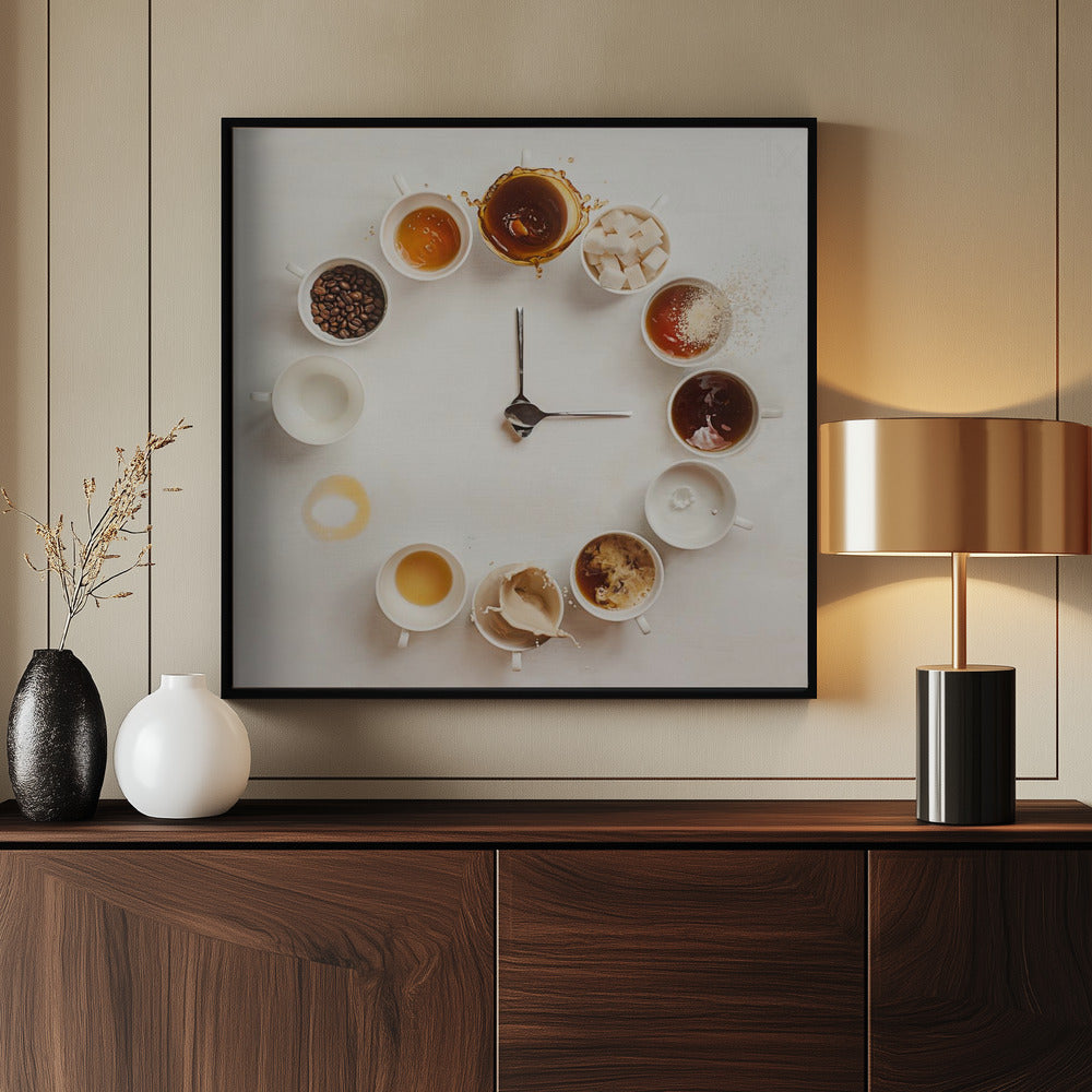 Het is altijd koffietijd | Poster