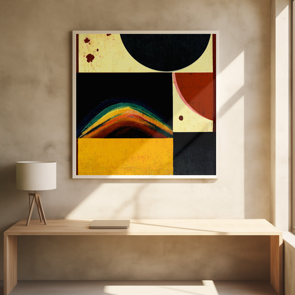 Abstracte zonsverduistering | Poster