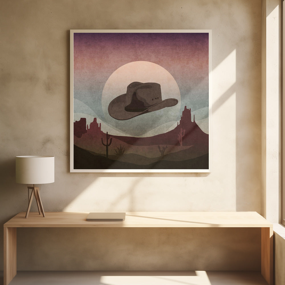 Woestijn Cowboy Droom | Poster
