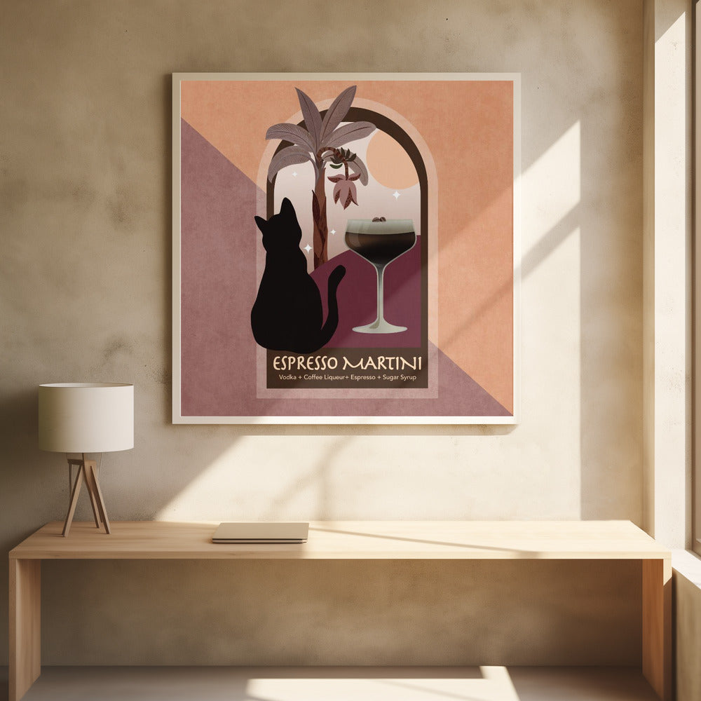 Maanverlichte espresso | Poster