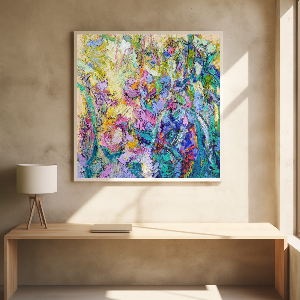 Expressionistisch kleurrijk abstract | Poster