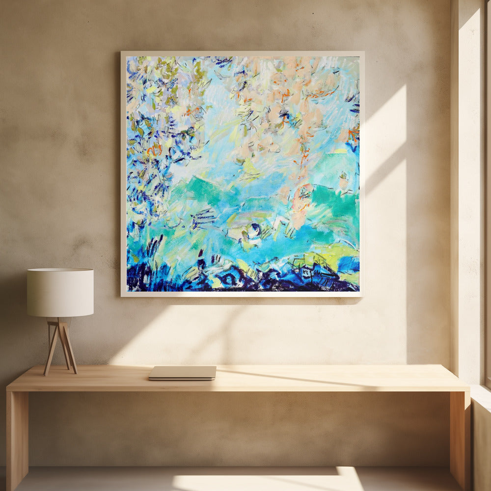 Expressionistisch kleurrijk abstract | Poster