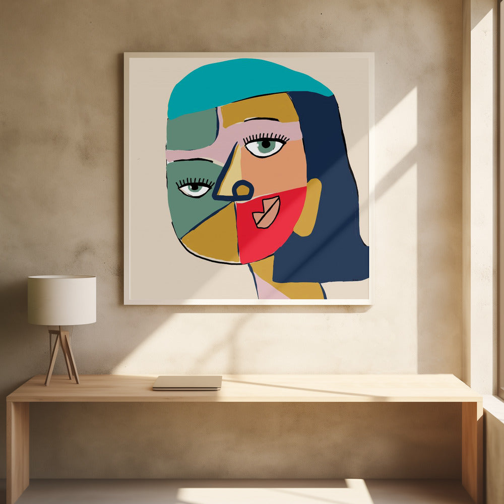 Gezicht van een vrouw | Poster
