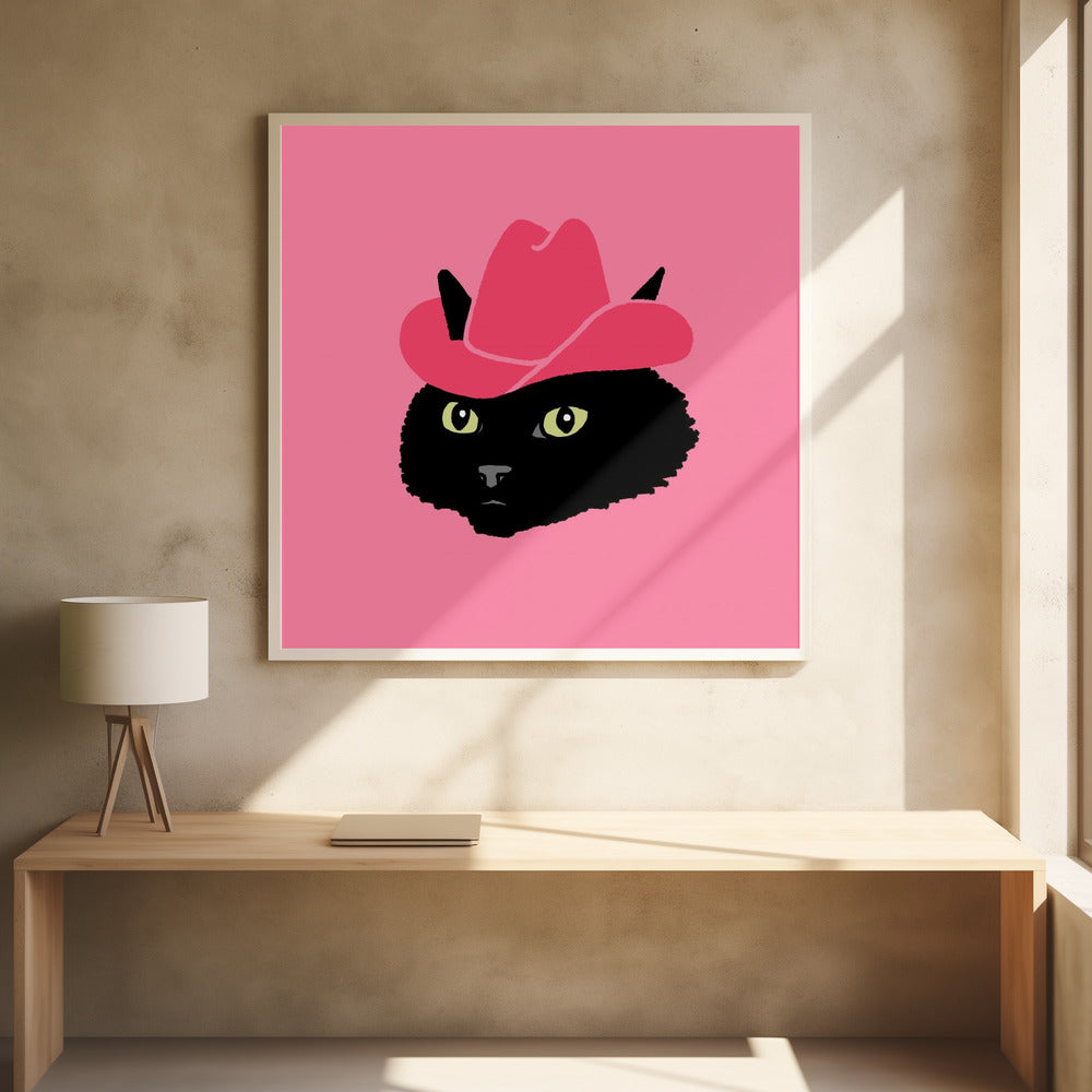 Marcy de schattige cowgirlkat | Poster