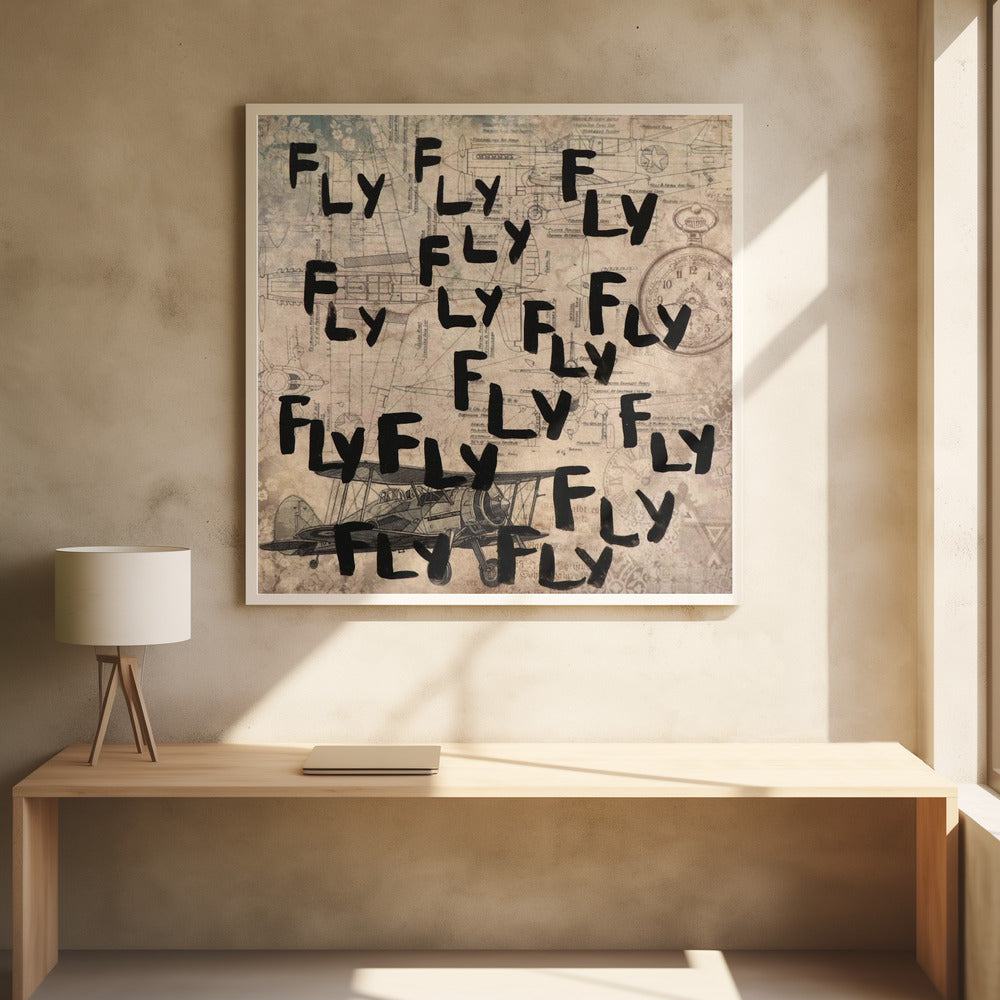 letterkunst [vlieg] | Poster