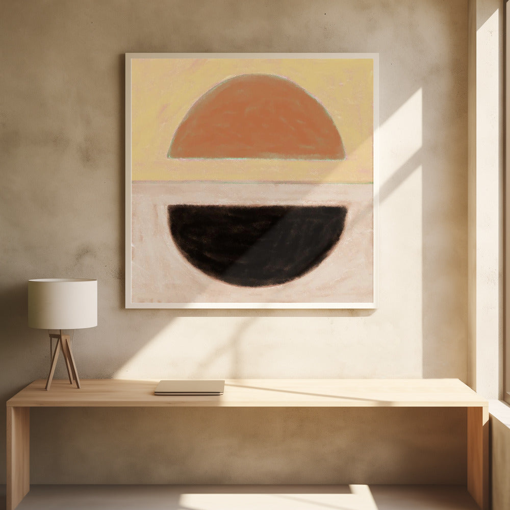 Abstracte halve cirkels | Poster