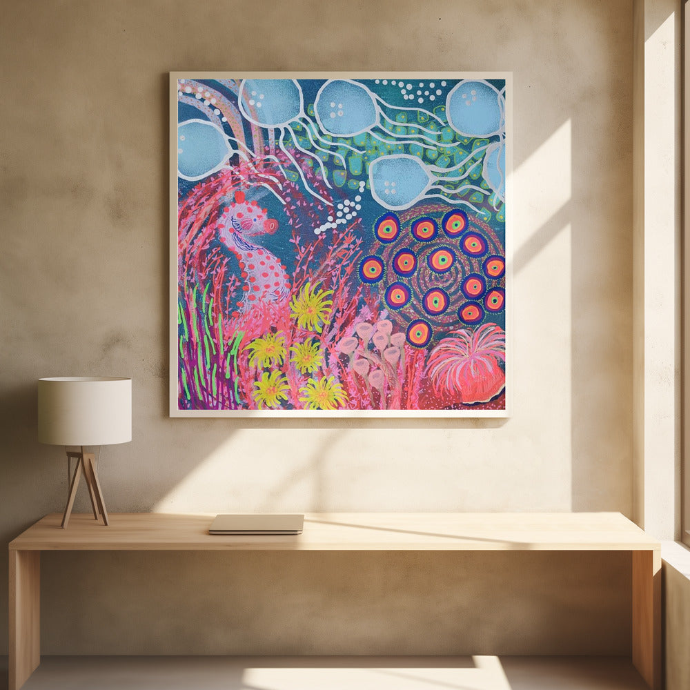 Zeepaardje in het regenwoud van de zee | Poster