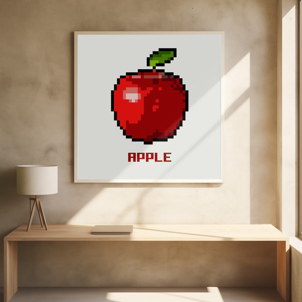 Pixel Fruit - Appel | Poster