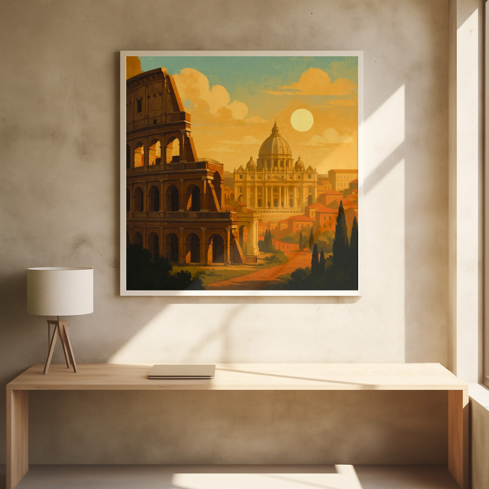 Rome bij de Gouden Dageraad | Poster